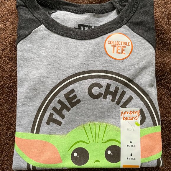 Star Wars -The Mandalorian The Child t-shirt - Boys size 4 - Picture 1 of 3